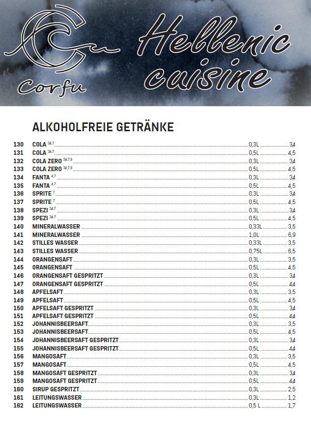 Alkoholfreie Getränke