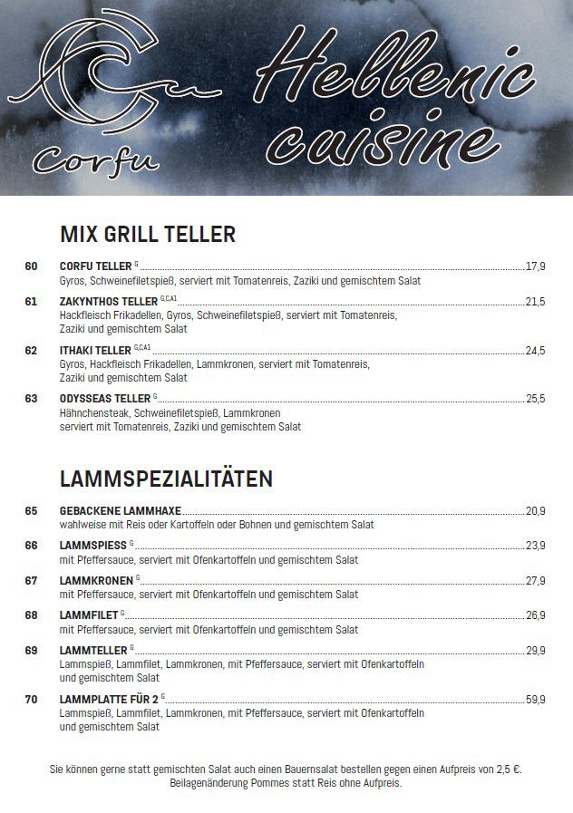 Mix Grill, Lamm