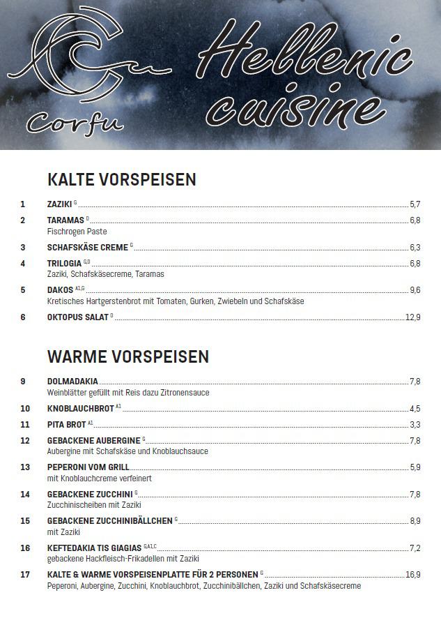 Vorspeisen 1